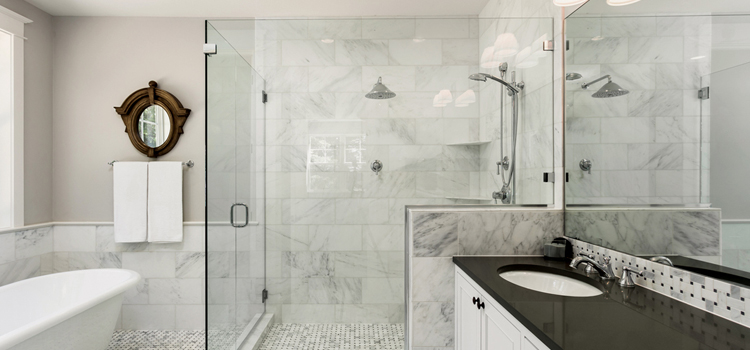 bathroom shower door installation in Salida